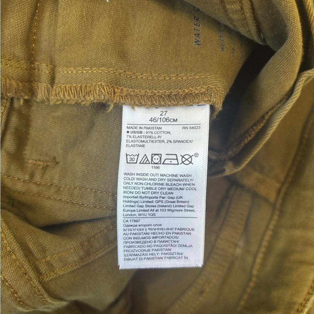 Banana Republic Mid-Rise Skinny Utility Jeans, Size 27 - Picture 3 of 4